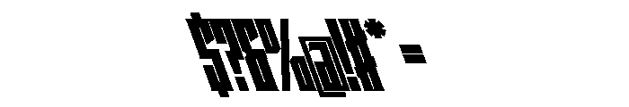 Staten XCompressedUltraReverse Instance Font OTHER CHARS