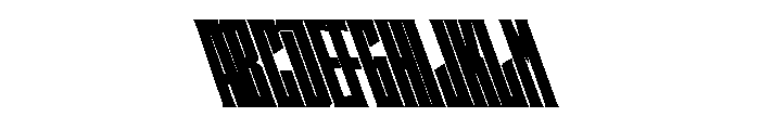 Staten XCompressedUltraReverse Instance Font UPPERCASE