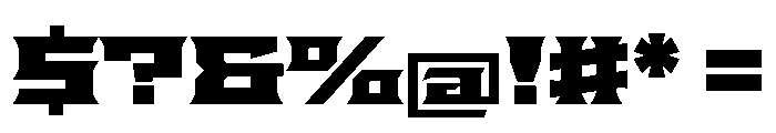 Staten XExpandedBlack Instance Font OTHER CHARS