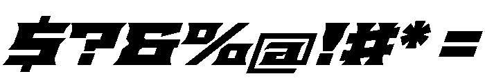 Staten XExpandedBlackOblique Instance Font OTHER CHARS