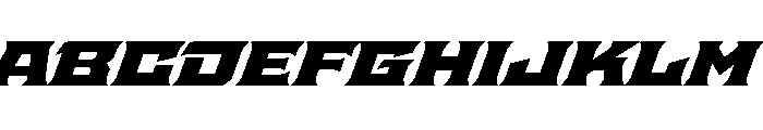 Staten XExpandedBlackOblique Instance Font UPPERCASE