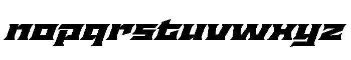 Staten XExpandedBlackOblique Instance Font LOWERCASE