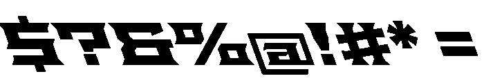 Staten XExpandedBoldReverse Instance Font OTHER CHARS