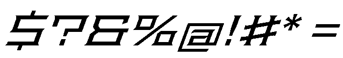 Staten XExpandedBookOblique Instance Font OTHER CHARS