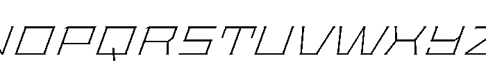 Staten XExpandedExtraLightOblique Instance Font UPPERCASE