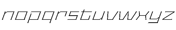 Staten XExpandedExtraLightOblique Instance Font LOWERCASE