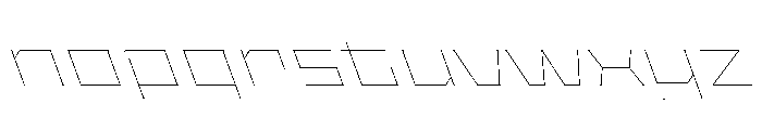 Staten XExpandedHairlineReverse Instance Font LOWERCASE