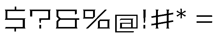 Staten XExpandedLight Instance Font OTHER CHARS
