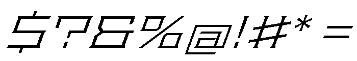 Staten XExpandedLightOblique Instance Font OTHER CHARS
