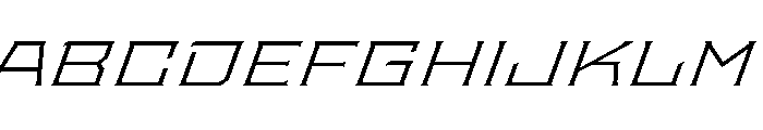 Staten XExpandedLightOblique Instance Font UPPERCASE