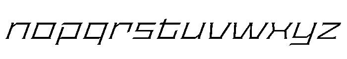 Staten XExpandedLightOblique Instance Font LOWERCASE