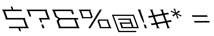Staten XExpandedLightReverse Instance Font OTHER CHARS