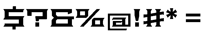Staten XExpandedSemibold Instance Font OTHER CHARS
