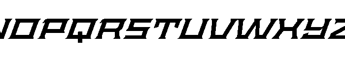 Staten XExpandedSemiboldOblique Instance Font UPPERCASE