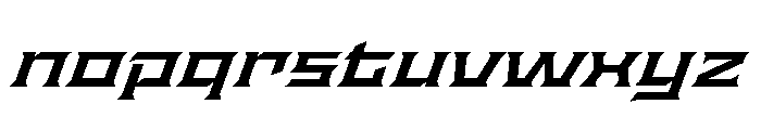 Staten XExpandedSemiboldOblique Instance Font LOWERCASE
