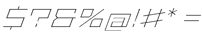 Staten XExpandedThinOblique Instance Font OTHER CHARS