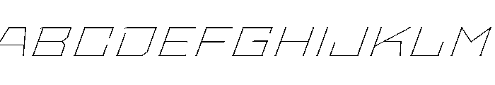 Staten XExpandedThinOblique Instance Font UPPERCASE