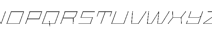 Staten XExpandedThinOblique Instance Font UPPERCASE