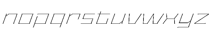 Staten XExpandedThinOblique Instance Font LOWERCASE