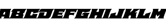 Staten XExpandedUltraOblique Instance Font UPPERCASE