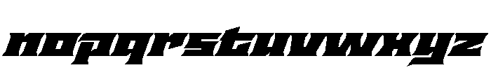 Staten XExpandedUltraOblique Instance Font LOWERCASE