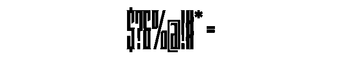 Staten XXCompressedBlack Instance Font OTHER CHARS