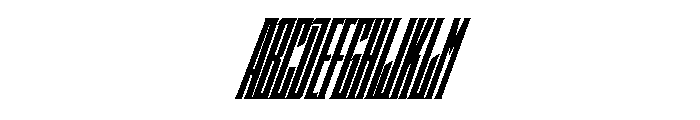 Staten XXCompressedBlackOblique Instance Font UPPERCASE