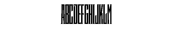 Staten XXCompressedBold Instance Font UPPERCASE