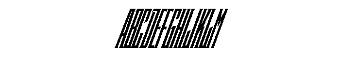 Staten XXCompressedBoldOblique Instance Font UPPERCASE