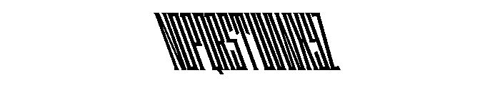 Staten XXCompressedBoldReverse Instance Font UPPERCASE