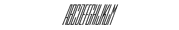 Staten XXCompressedBookOblique Instance Font UPPERCASE