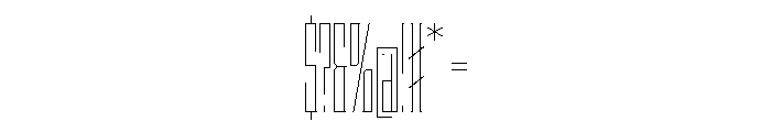 Staten XXCompressedHairline Instance Font OTHER CHARS