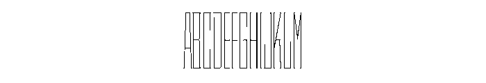 Staten XXCompressedHairline Instance Font UPPERCASE