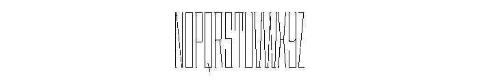 Staten XXCompressedHairline Instance Font UPPERCASE