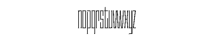 Staten XXCompressedLight Instance Font LOWERCASE