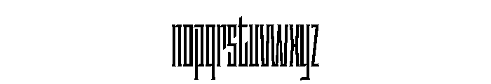 Staten XXCompressedSemibold Instance Font LOWERCASE