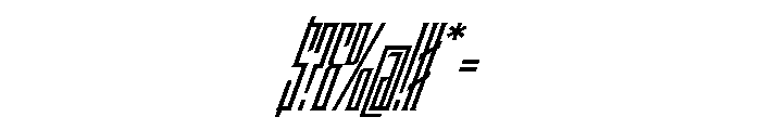 Staten XXCompressedSemiboldOblique Instance Font OTHER CHARS