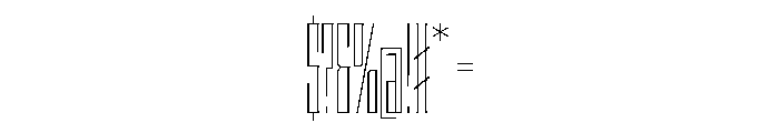 Staten XXCompressedThin Instance Font OTHER CHARS