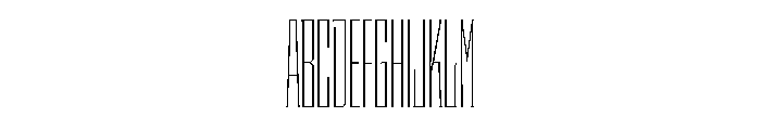 Staten XXCompressedThin Instance Font UPPERCASE