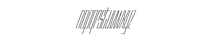 Staten XXCompressedThinOblique Instance Font LOWERCASE