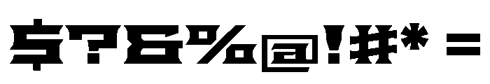 Staten XXExpandedBold Instance Font OTHER CHARS