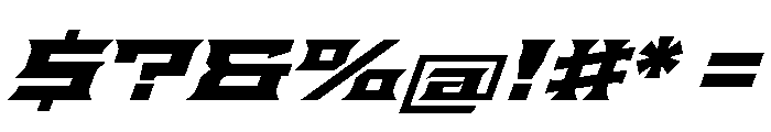 Staten XXExpandedBoldOblique Instance Font OTHER CHARS