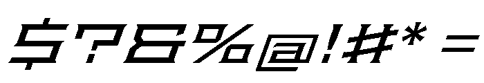 Staten XXExpandedBookOblique Instance Font OTHER CHARS