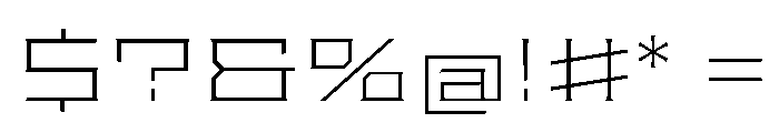 Staten XXExpandedExtraLight Instance Font OTHER CHARS