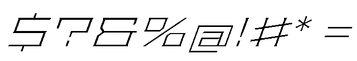 Staten XXExpandedExtraLightOblique Instance Font OTHER CHARS