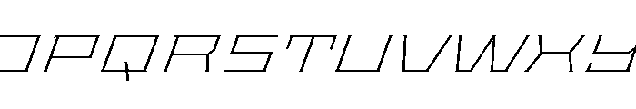 Staten XXExpandedExtraLightOblique Instance Font UPPERCASE