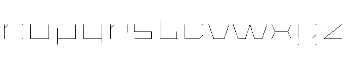 Staten XXExpandedHairline Instance Font LOWERCASE