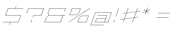 Staten XXExpandedHairlineOblique Instance Font OTHER CHARS