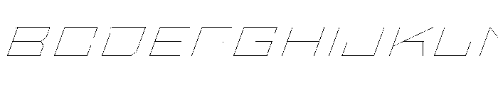Staten XXExpandedHairlineOblique Instance Font UPPERCASE