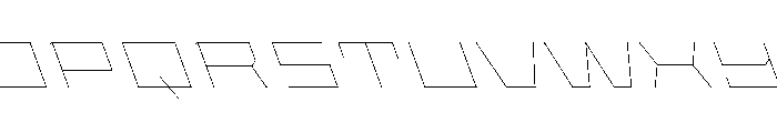Staten XXExpandedHairlineReverse Instance Font UPPERCASE